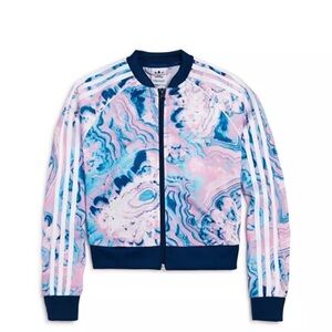 Adidas Youth Marble Pattern Bomber Jacket. Youth XL